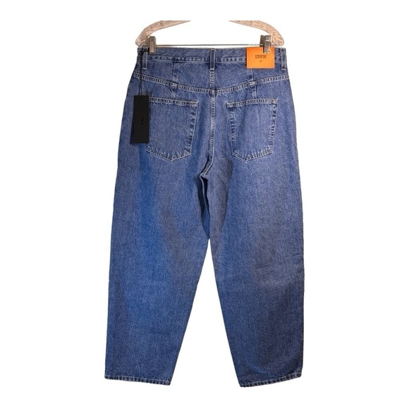 EDWIN Blake Ultra High-Rise Relaxed Pleated Jeans in Aberdeen NWT - Picture 6 of 7